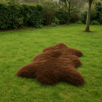 Natur Schaffell – Ökologisch gegerbt, XL, Naturbraun