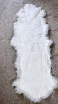 Schaffell Läufer – Gefertigt aus 2 Natur Schaffellen, 2m