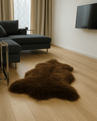 Natur Schaffell – Ökologisch gegerbt, XL, Naturbraun