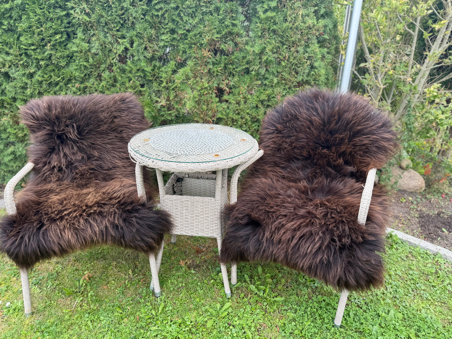 2er Set Natur Schaffelle – Ökologisch gegerbt, XL, Naturbraun