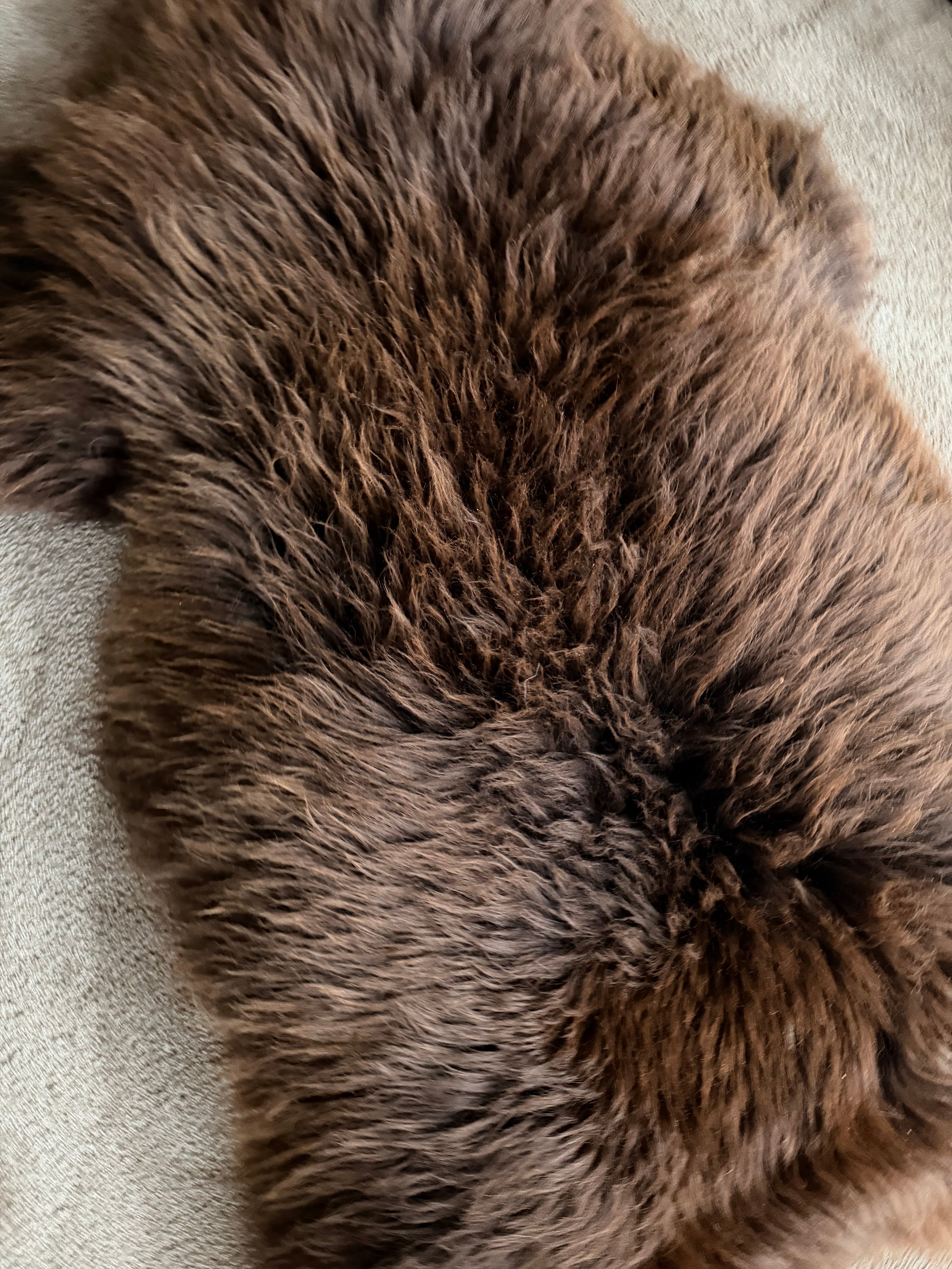 Schaffell Merino naturbraun Öko XXXL 140cm